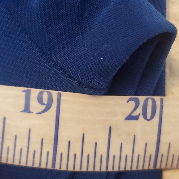 Janette Fashion Fake Wrap Blue Faux Wrap Jersey Knit Maxi Dress 3/4 Sleeve Med - Picture 14 of 16